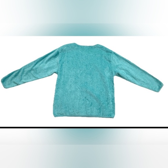 Monterey Bay Aqua Crew Neck Sweater Turkish fabric petite extra small like new - Picture 3 of 4